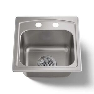 KOHLER Toccata 15" x 15" x 7.5" Stainless Steel Bar Sink 2-Hole R3349 NEW IN BOX